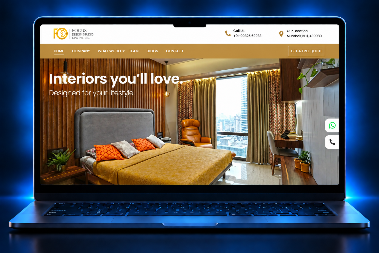 Focus Design Studio — Interior Design Website website